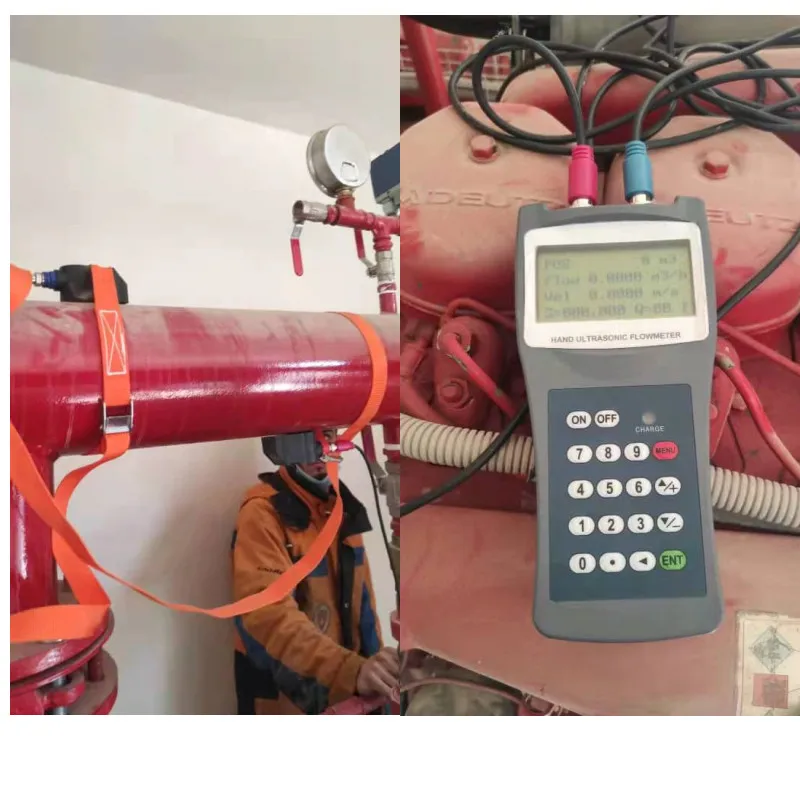 Portable handheld ultrasonic flow meter low price ultrasonic flowmeters