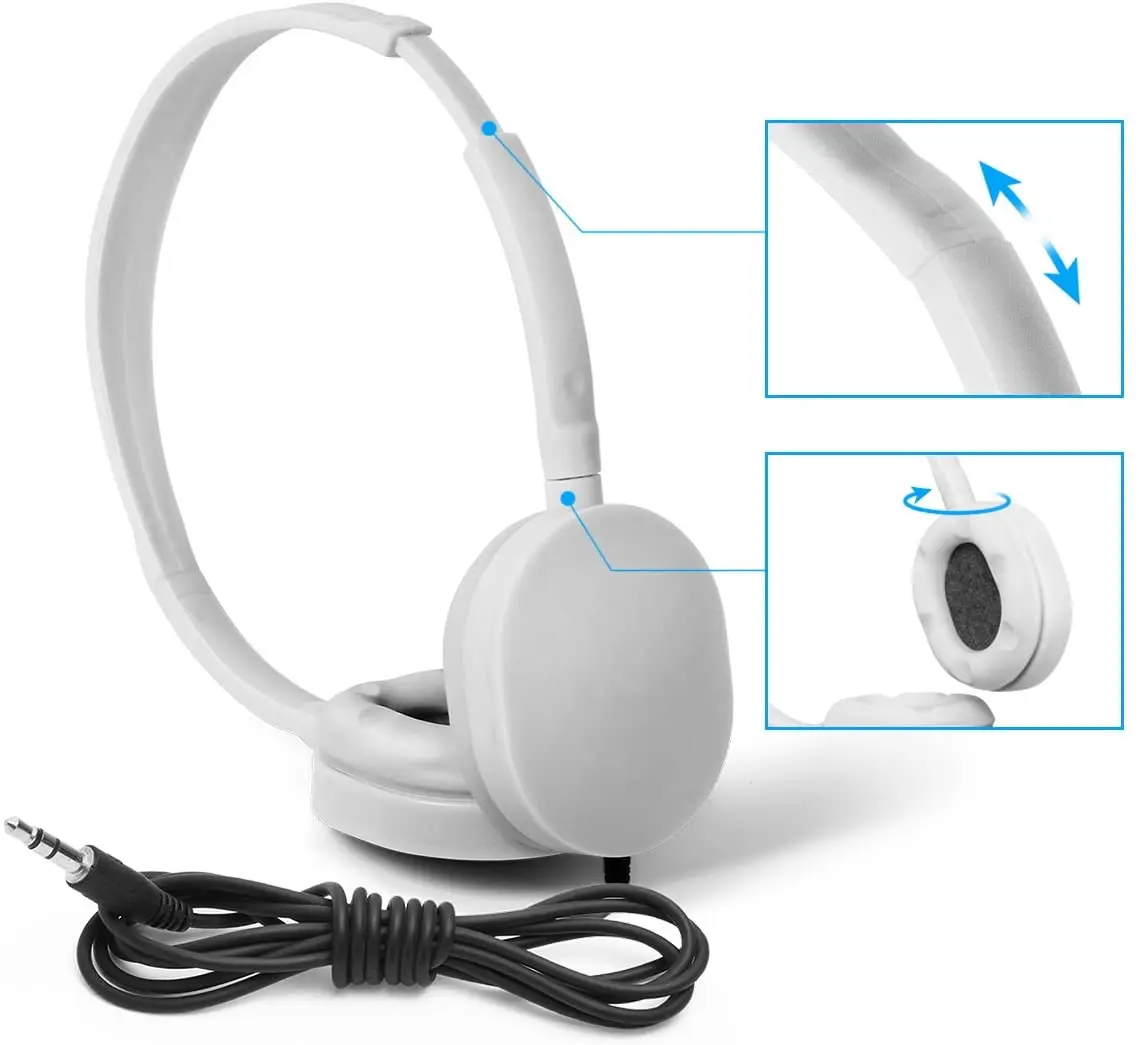 5-1-2 new colorful wire stereo noise canceling headphones without mic