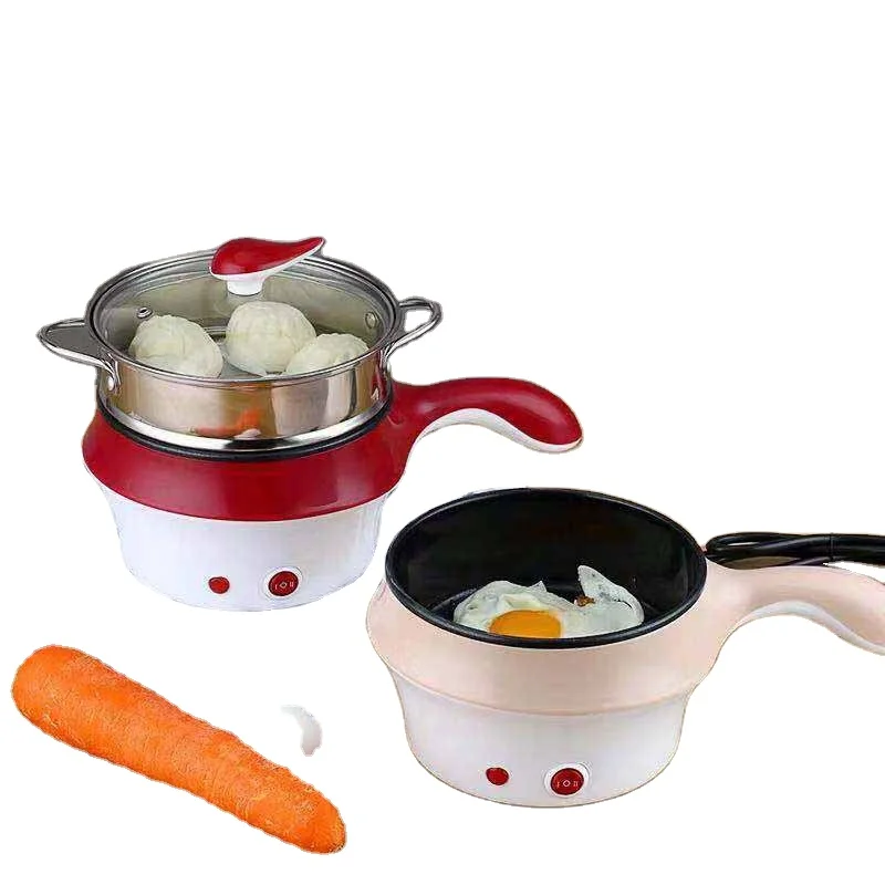 Electric Hot Pot Frying Pans Multi Function mini Rice Cooker Portable Non-Stick Food cooking pot