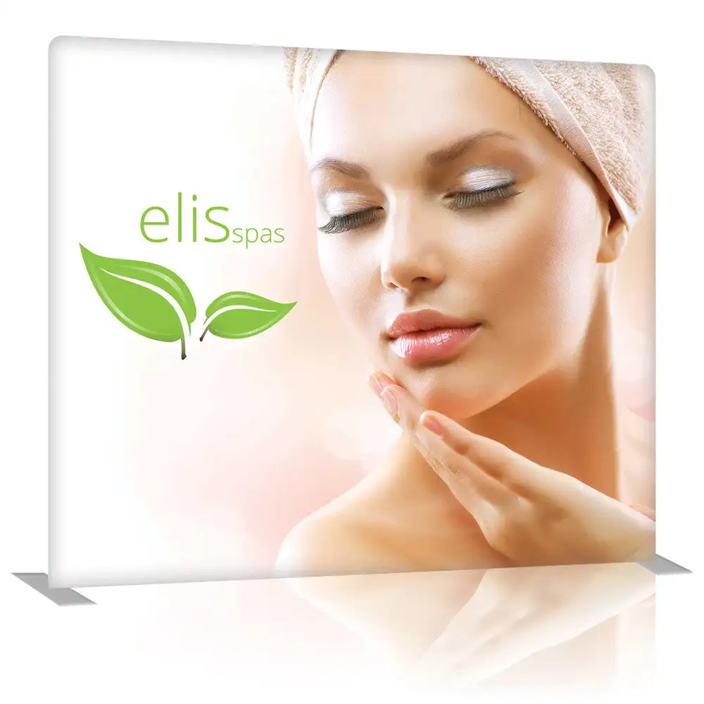 Stretch backdrop display wedding printing tension fabric photo booth aluminum frame portable backdrop stand