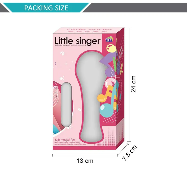 Wholesale Children Musical Instrument Electric Microphone Wireless Portable Karaoke Toys USB Connect MP3 With Song And Light