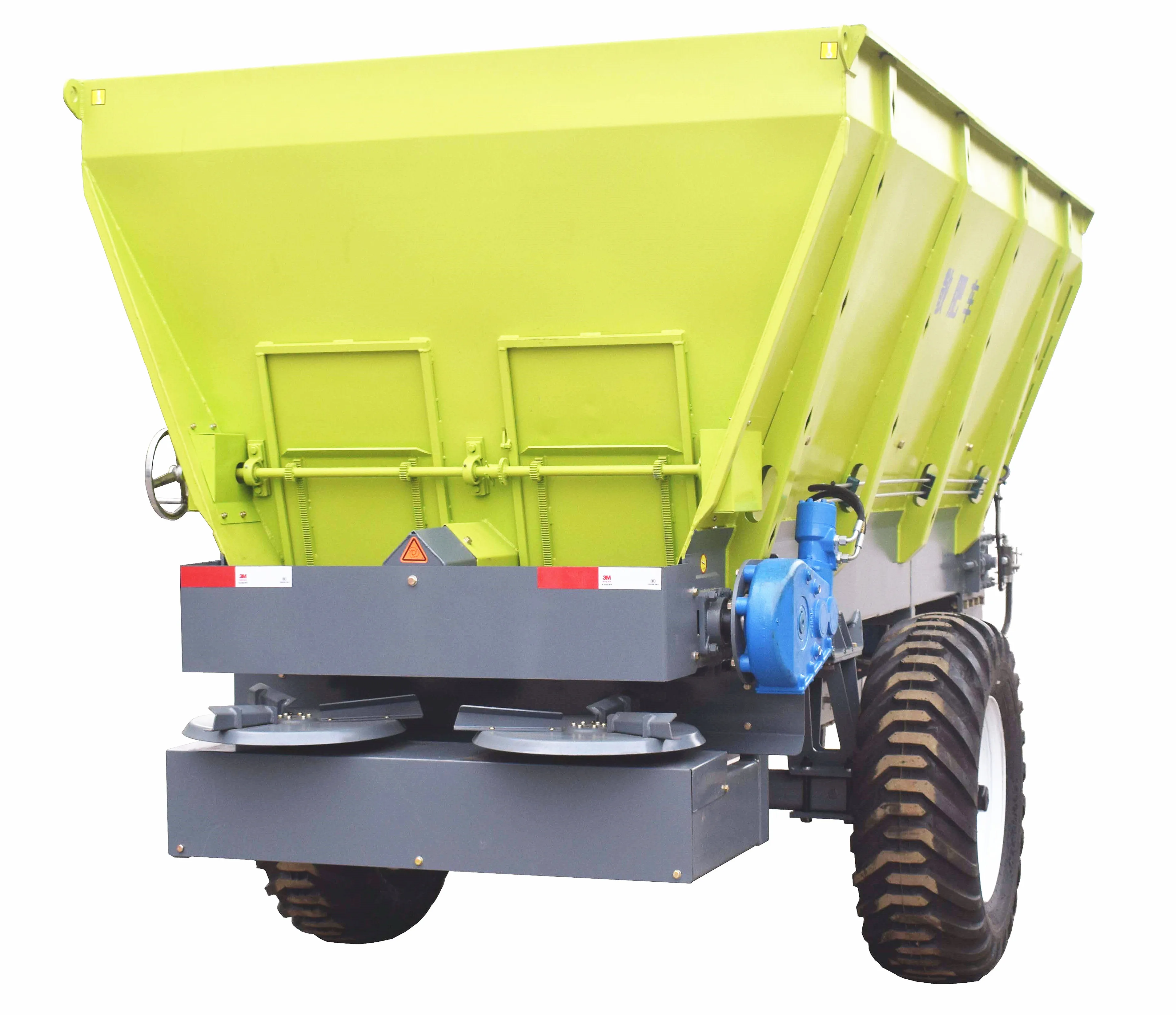 Double disc manure spreader is used in agricultural fertilizer, easy to operate and affordable