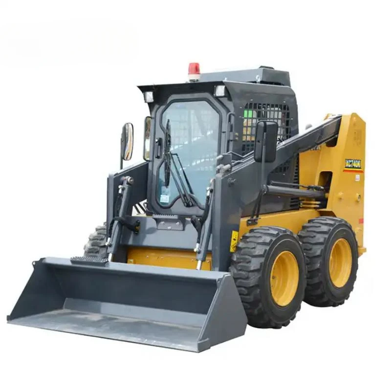 CE EPA high quality 4WD mini skid steer track loader with  crawler small skid steer loader with 4in1 bucket attachment for sale