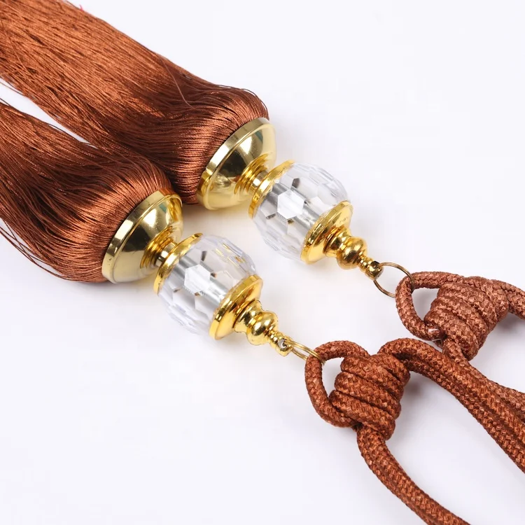 
Home Decorations Curtain Accessories Wholesale Decoration Tiebacks Curtain And Tassels With Bead 