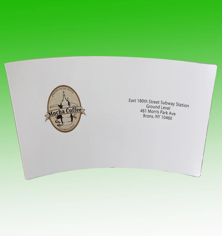 
Biodegradable High-quality die cut paper cup fan /paper for paper cups/custom printed paper cups 