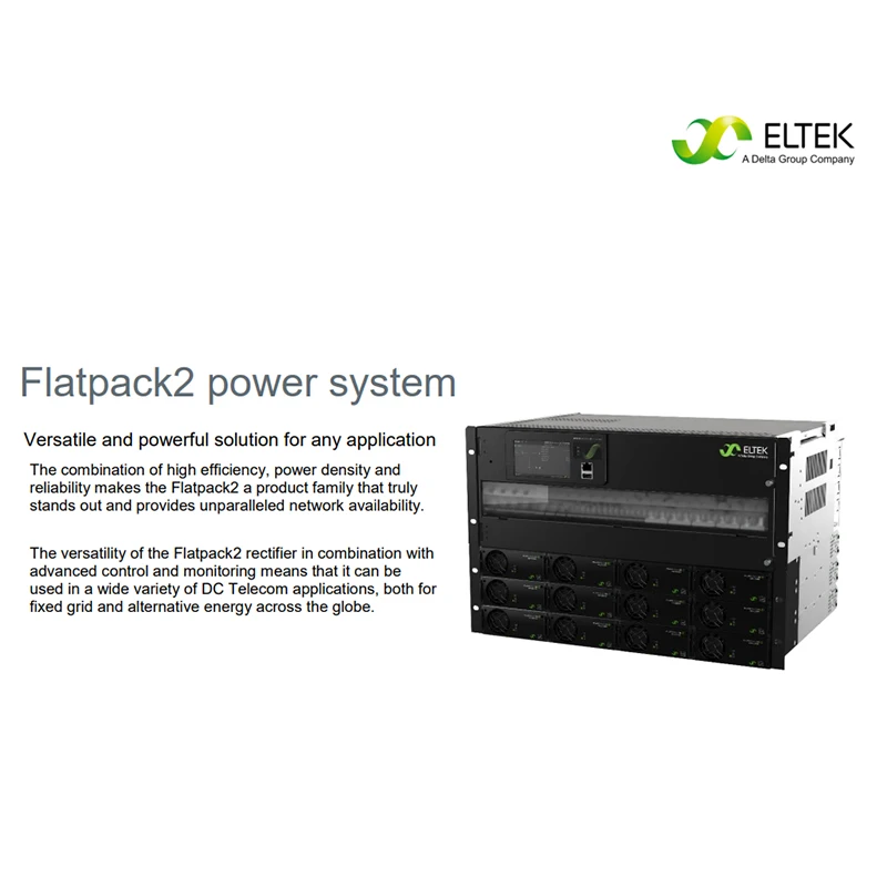 Коммутационный выпрямитель питания ELTEK 24 кВт модуль Flatpack2 48/2000 SHE 5U-7U интегрированная система