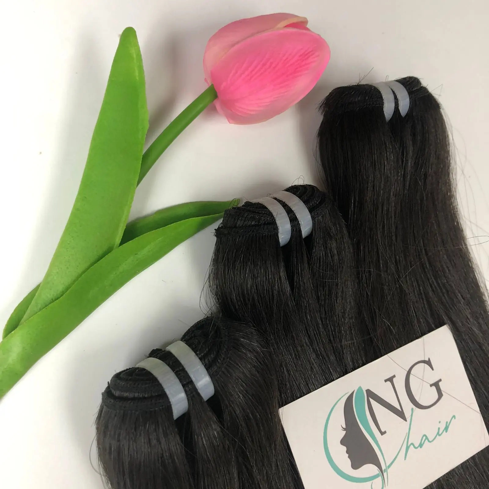 Double Drawn Natural Straight Weft Hair Made In Vietnam Combined With Excellent And Enthusiastic Work Team Full Color Hair