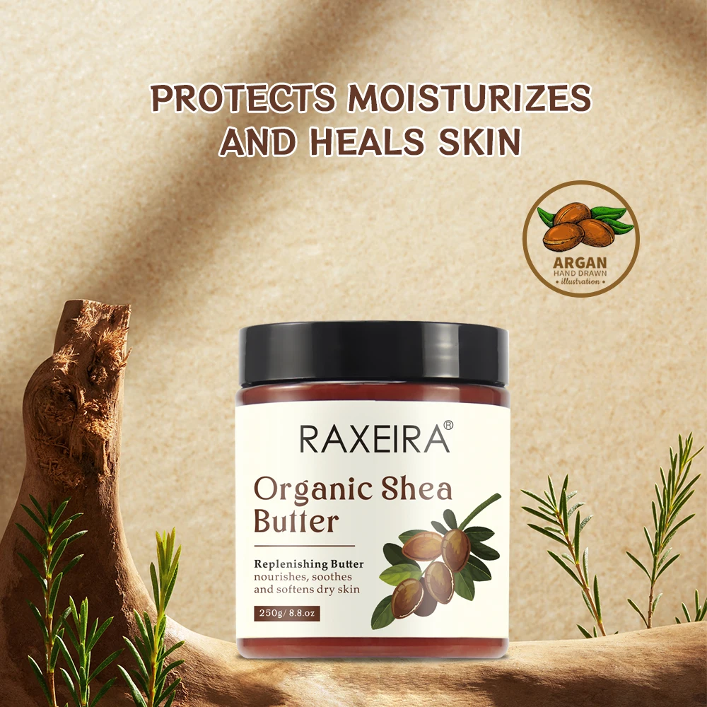 Private Label Raw African Shea Butter Body Lotion For Dry Skin Organic Coconut Whipped Bulk Wholesale Shea Butter Body Lotion