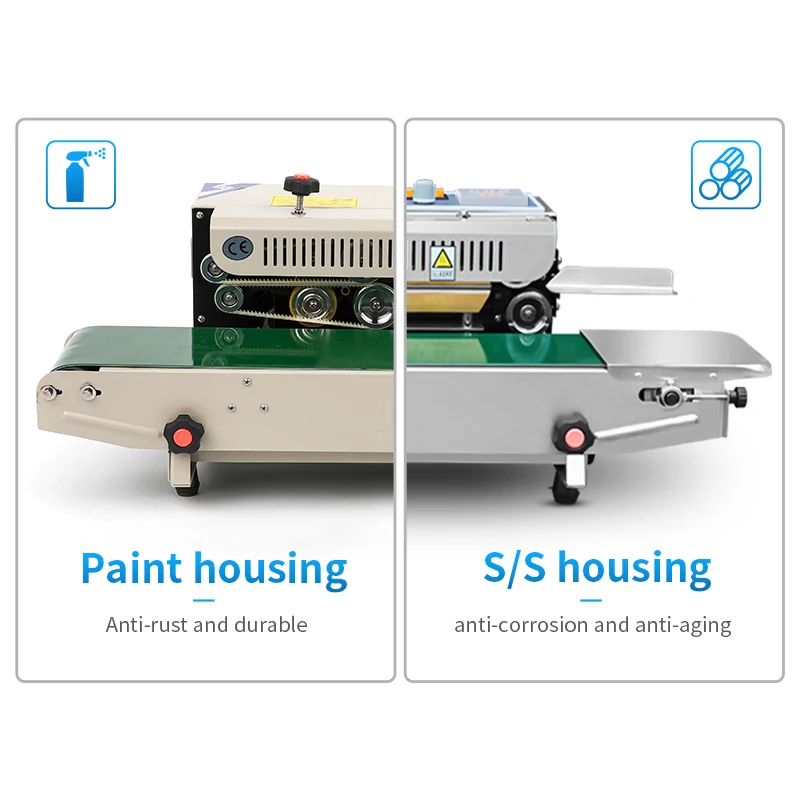 FRB-770I HUALIAN Automatic High Frequency Continuous Heat  Band Sealer Seal for Plastic Bags Bag Sealing Packing Machine