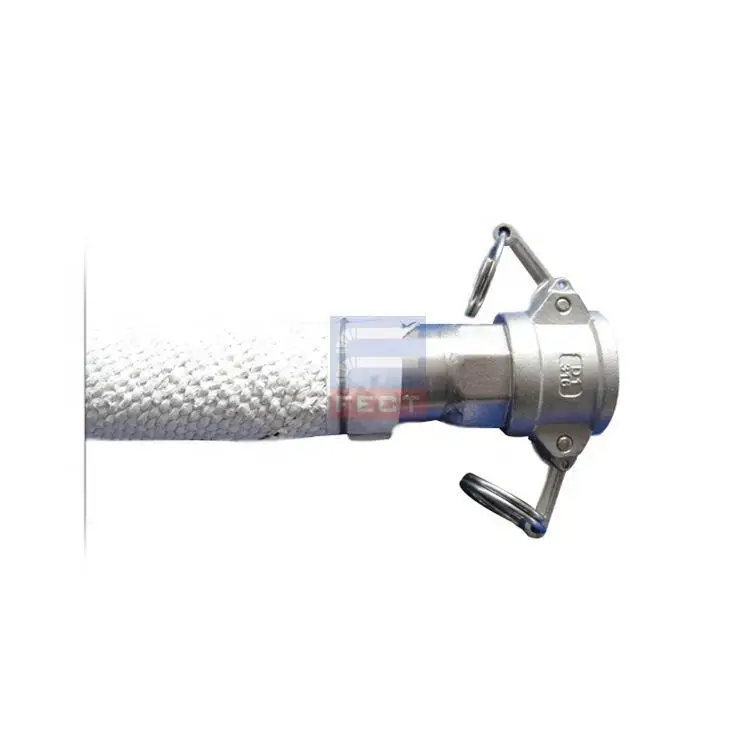 High Temperature High Pressure Explosion-proof Stainless Steel Wire Braided Pipe Hose Flexible Metal Hose