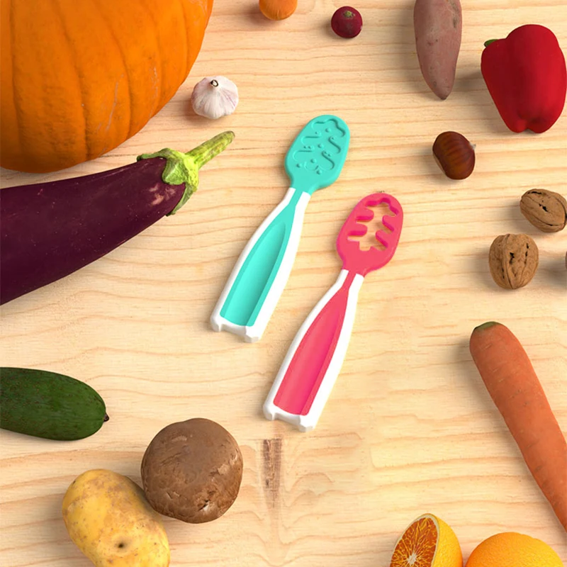 2024 Baby Spoons Set Pre-Spoon for Kids Aged 6+ Months Foodgrade Feeding Spoon With Soft Head Toddler Spoon Feeder