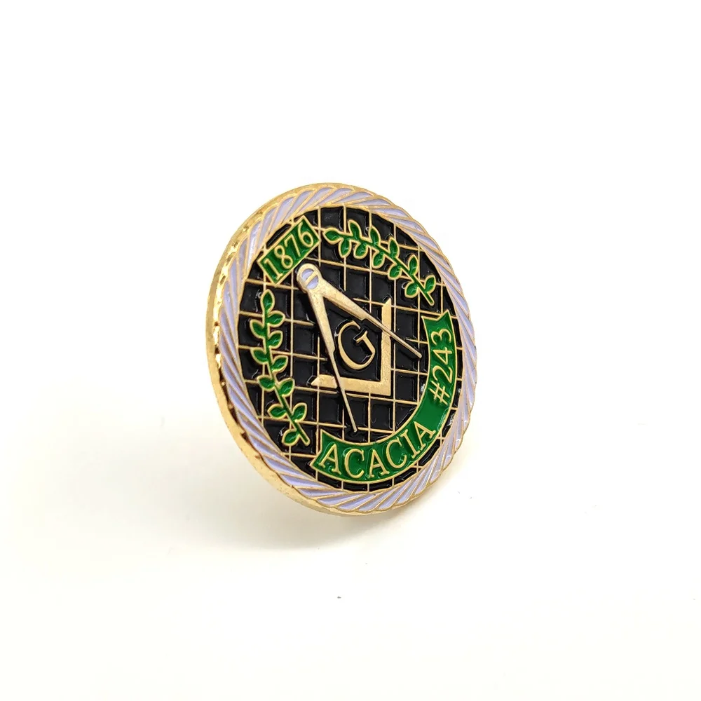 Масонская булавка из акации по индивидуальному заказу каменная масонская Буква G квадратный компас 1876 для лацкана