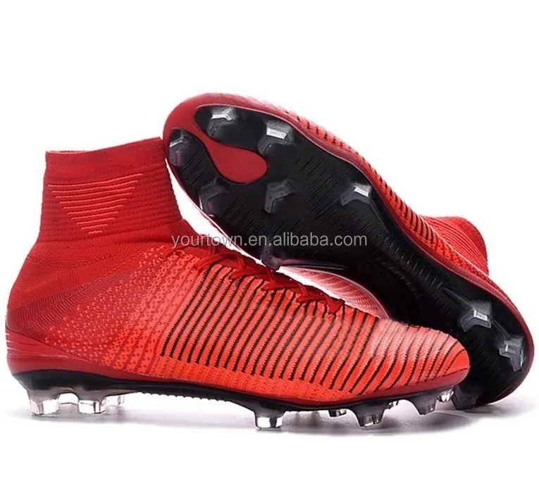 
steel spike soccer shoes football boots, men soccer cleats Men, outdoor cr7 Football shoes 