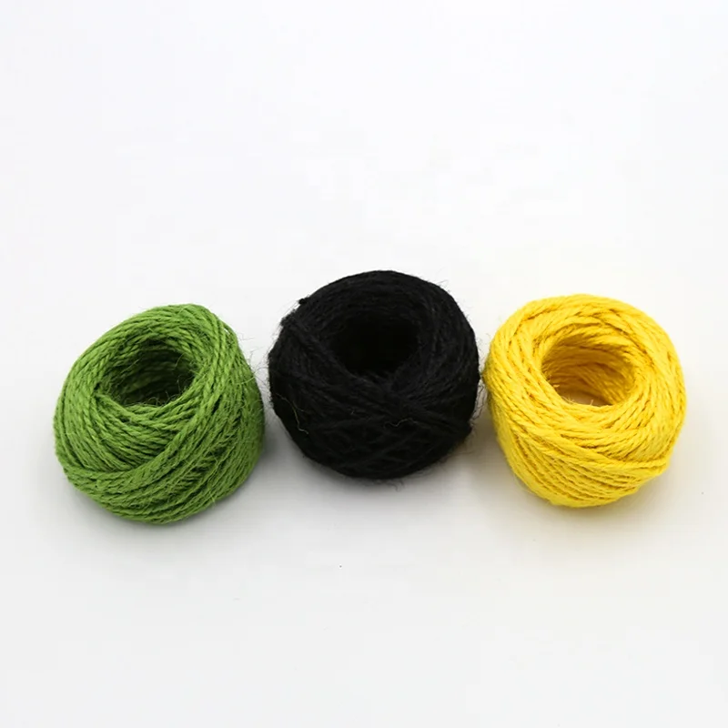 
Contemporary popular buy colorful jute sisal twine packaging rope / jute yarn 