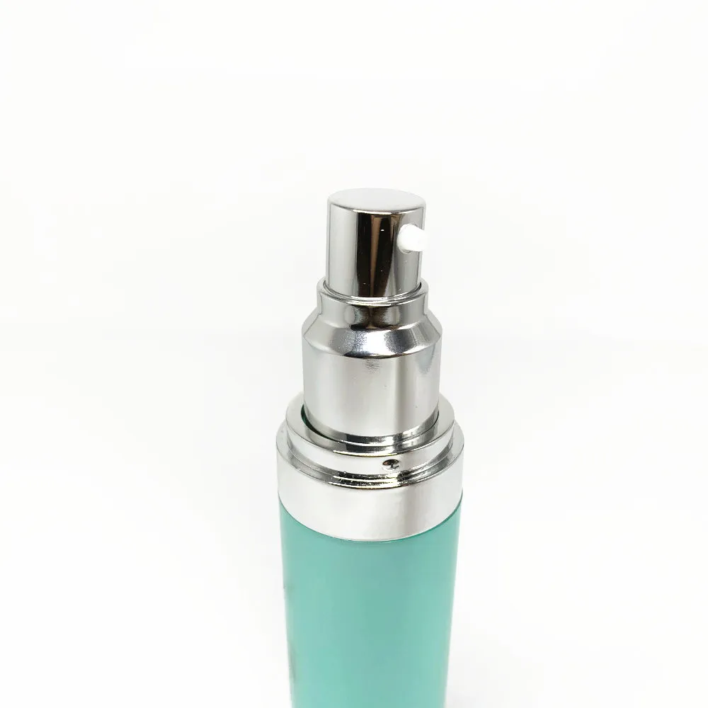 Round 15ml 30ml 60ml 120ml acrylic airless pump bottle cosmetic