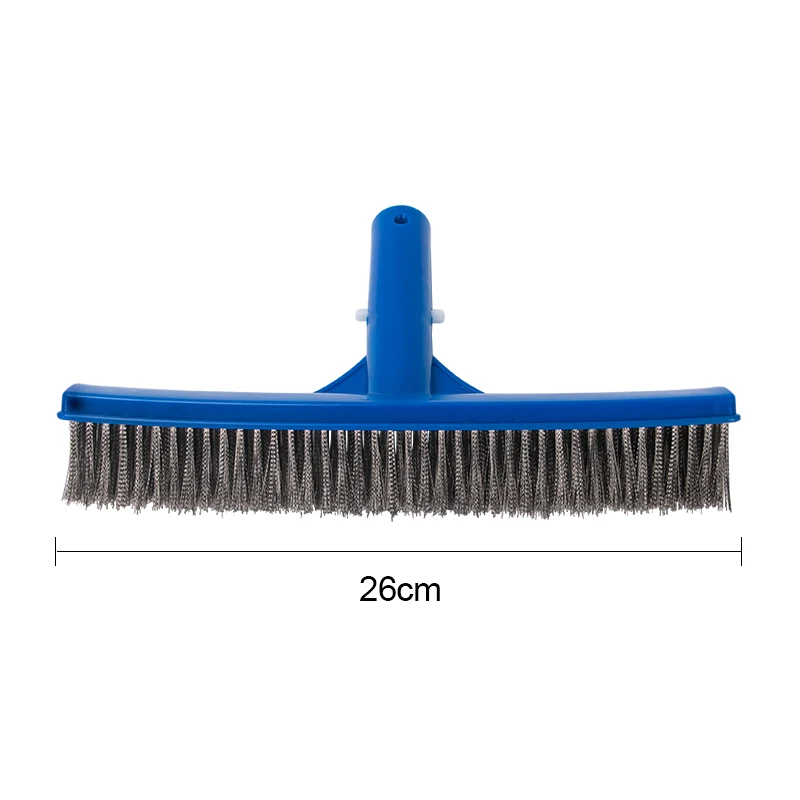 10 Inch Stainless Steel Brush Piscina Pool Wall Algae Brush Swimming Pool Brush