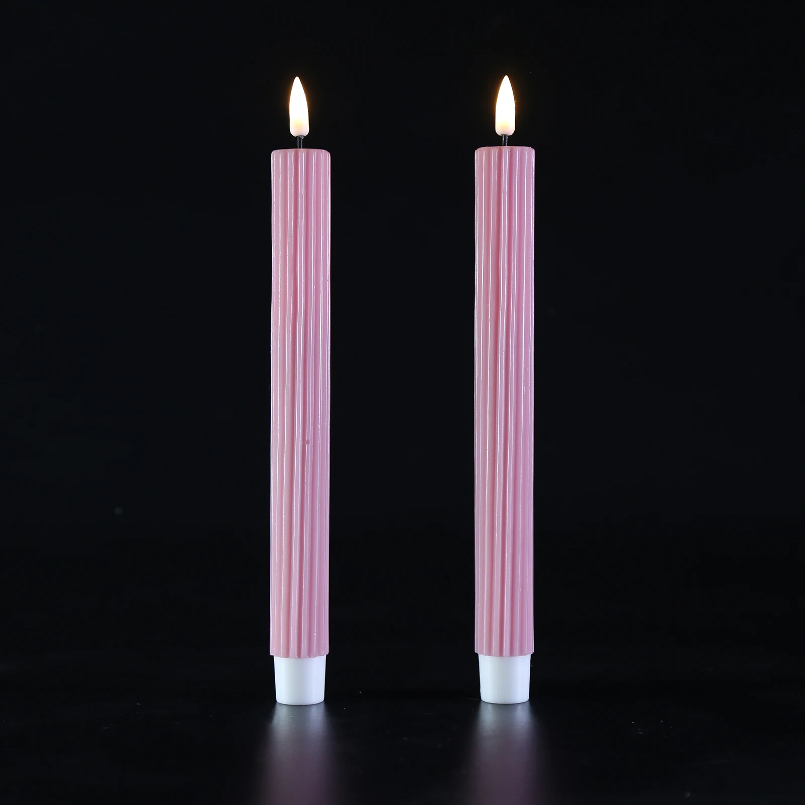 Домашний Декор Matti 3d настоящее пламя вертикальное зерно парафиновый воск светодиодная конусная свеча