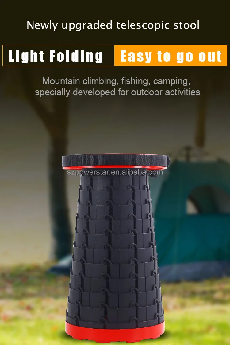 Factory Portable plastic folding stool Lightweight Portable Folding Step Telescopic Stool in China