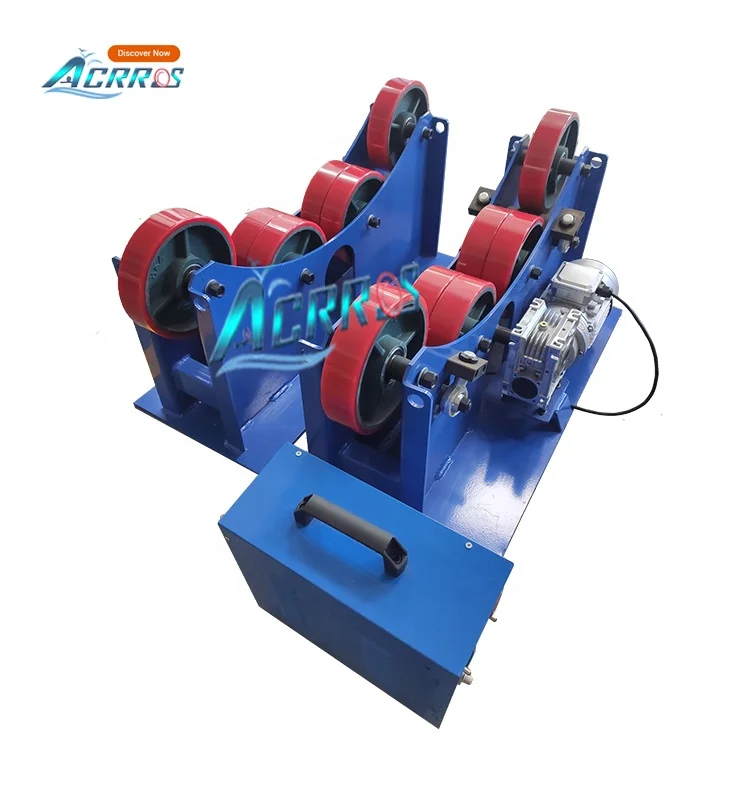 XRH 3Ton 3000kg 1500mm Pipe Diameter Self-Aligned Welding Rotator With Foot Pedal