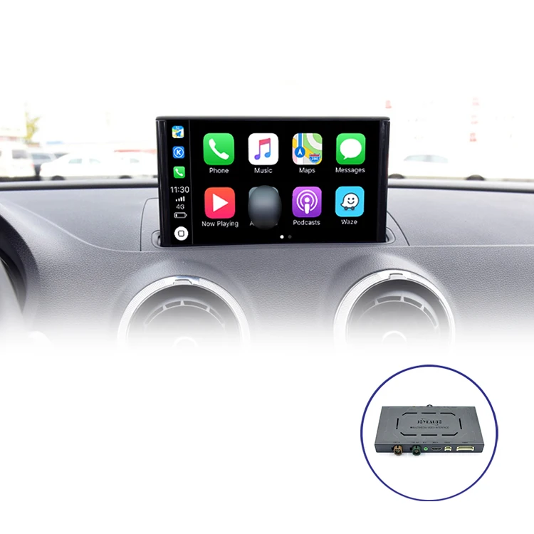 Беспроводная модификация радиоинтерфейса Apple Carplay для 2012-2018 a3 8v 2016-2018 a4 a5 q2 q7 b9