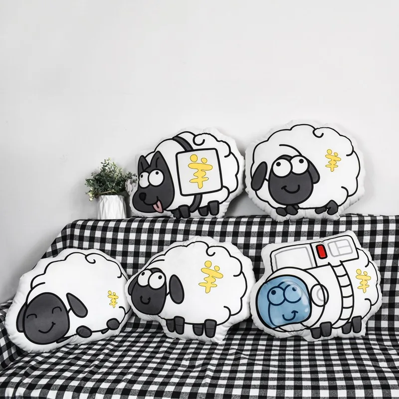 Small Moq Logo Customized Stuff Pet Moving Plush Animal Shaped Toy Body Pillow Colourful Cushion Cover Throws Pillows
