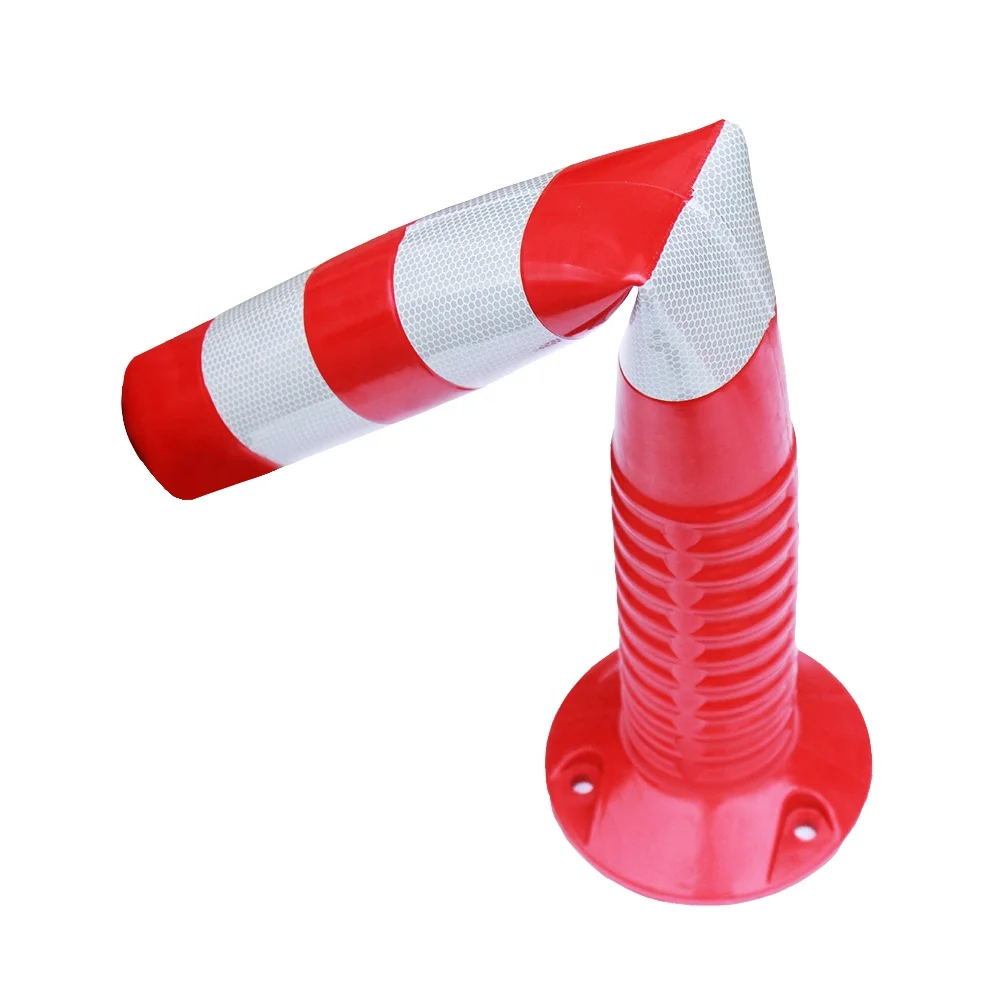 Traffic Bollard Flexible Road Divider Flexible TPU Warning Post