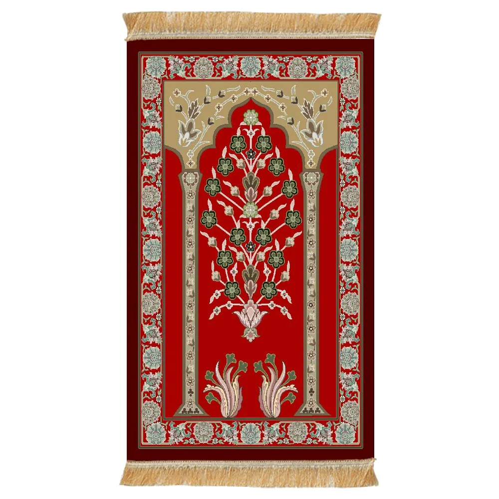 Muslim Islamic Prayer Mat Floor Carpet Customized Size Soft Comfortable Suitable Various Occasions Bejirog Made Prayer Mat