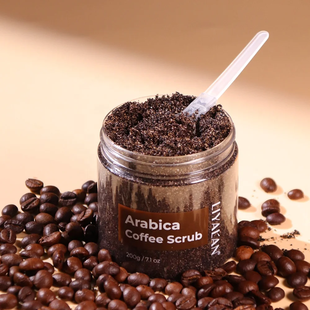 Amazon Private Label Exfoliating Body Polish Gommage Corps Anti Cellulite Stretch Marks Detox Arabica Coffee Scrub