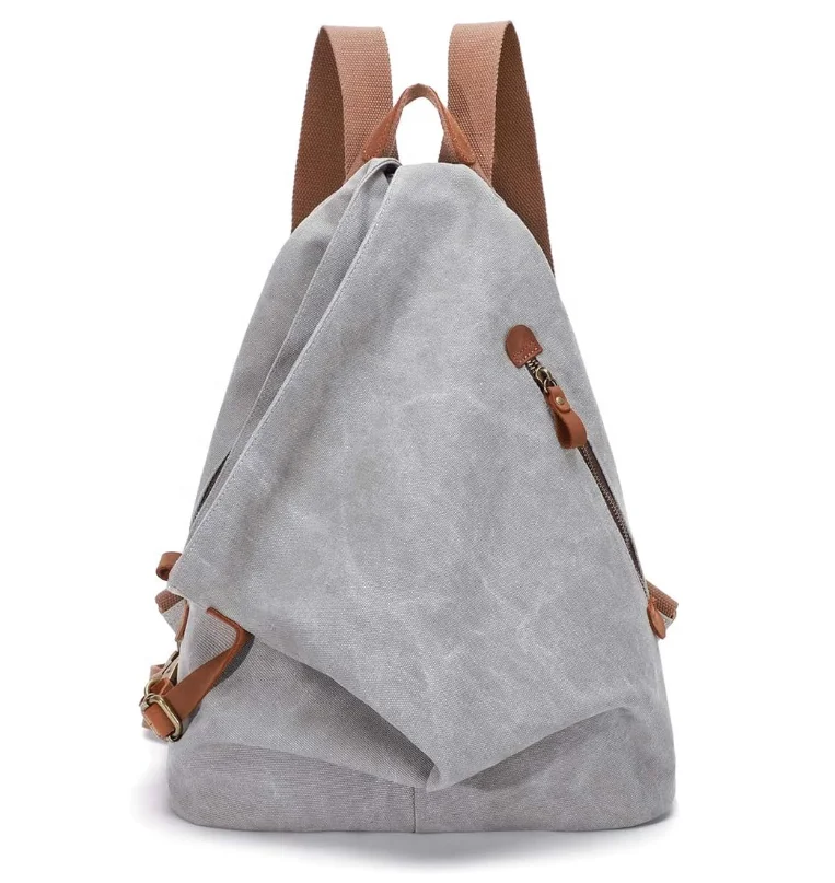 Vintage Canvas Rucksack Travel Outdoor Large Capacity Casual Backpack Simple Fashion Vintage Canvas Backpack For Men Women