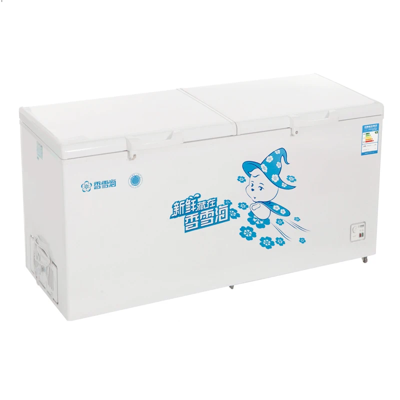 BD-468A Snowsea High Quality Factory Price Whosale deep freezer double door Top Open freezer chest Optional 468l freezer