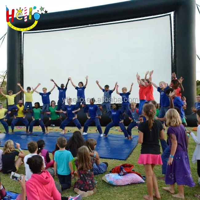 16:9 or 4:3  inflatable movie Air Cinema inflatable projector screen outdoor