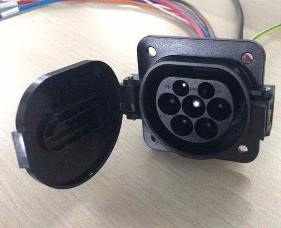 Iec 16196 Type 2 Male Socket 16A 32A Fast Charge EV Charging Inlet