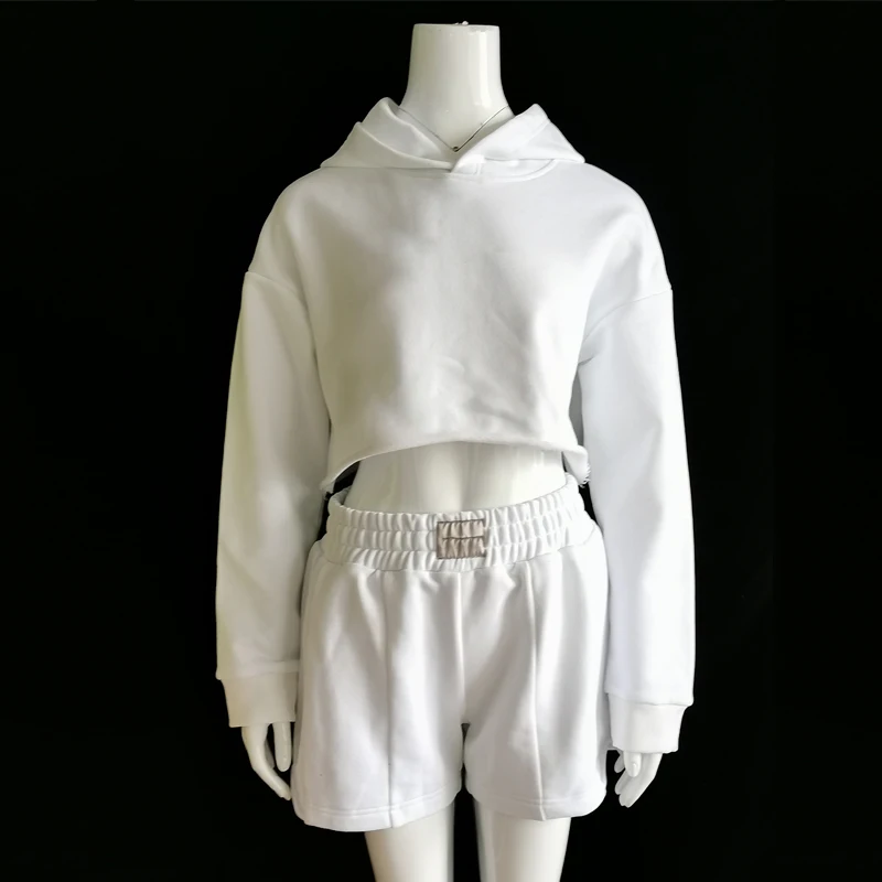 Sweatsuit Men Hoodie and Shorts Sets Womens Tracksuits Two Piece Track Suit 2 Set Clothing Sport Pants Custom Oversize Cotton