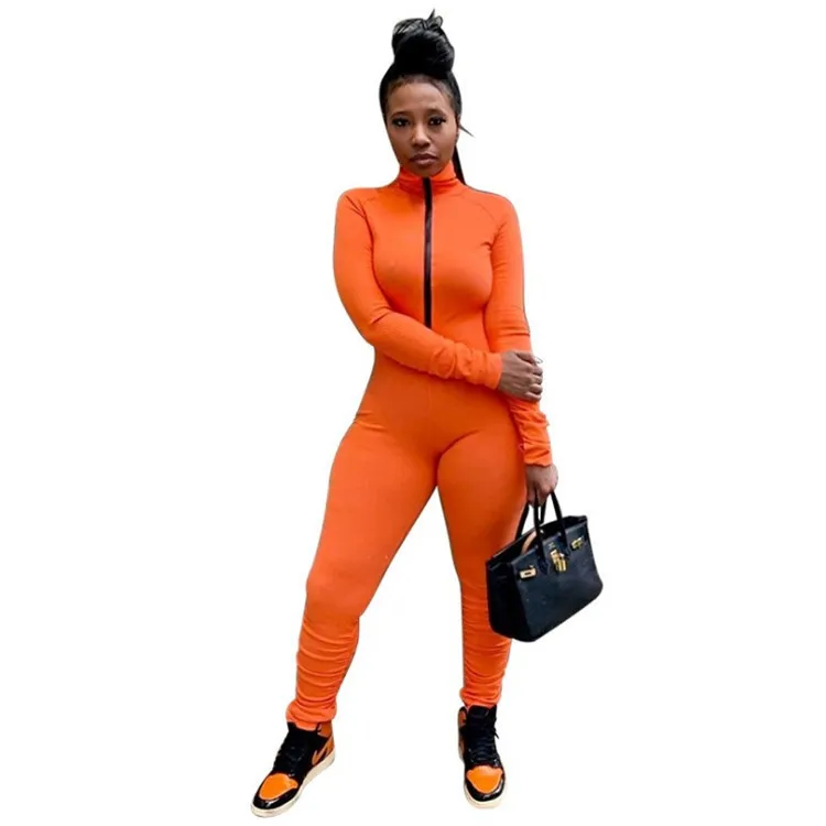 
2021 womens slim fit yoga clubwear casual streetwear one piece rompers jumpsuits fitness disposable for ladies wholesale vendors 