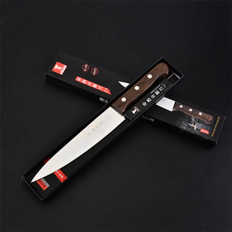 Kitchen Curved Slaughter Boning Butcher Knife 5cr Steel Wooden Handle Vegetable Meat Yangjiang Stainless Steel Wood 14-32cm
