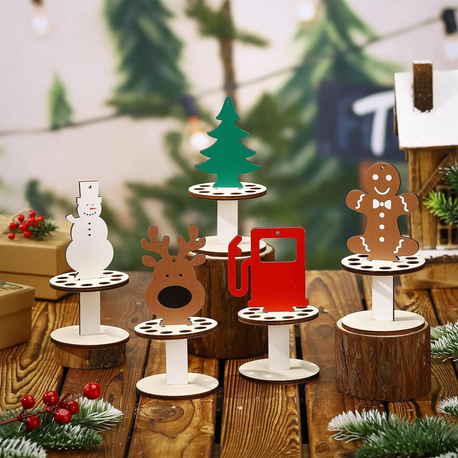 5 шт. рождественские Зажимы для денег