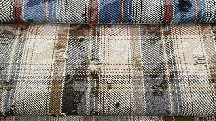 Poplin yarn dyed plaid fabric cotton yarn dyed fabric stocklot yarn dyed fabric for mens shirt