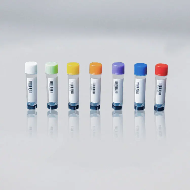 PP medical plastic 1.5 ml colored freezer cryovial cryogenic vial filling and sealing unit with storage box