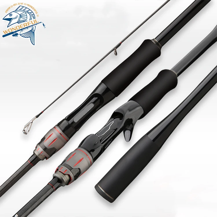 1.8m 2.1m 2.4mcustom Ultralight Fishing Rod  Carbon Fiber pole for Saltwater Freshwater Bass Salmon Trout Fishing