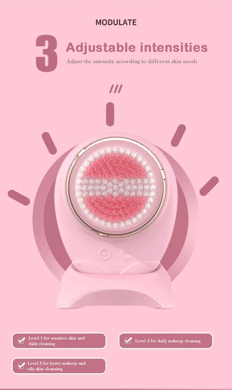 Лидер продаж 2022 4 в 1 щетка для чистки лица электрическое звуковое Силиконовое вибрирующее устройство при отшелушивании