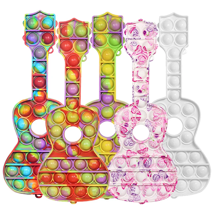  New Product Idea 2021 For Anxiety Relief Stress Reliever Autism Toy Silicone Rainbow Push Pops Bubble Fidget