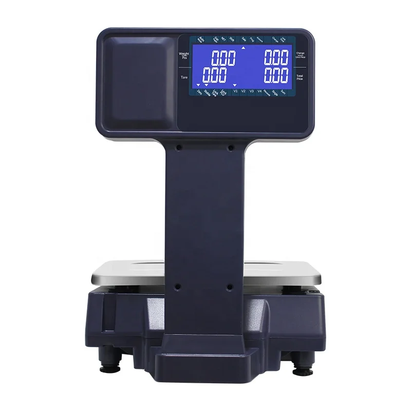 6/15kg/30kg Weighing Scales Barcode Scale Cash Register Scale POS Systems with Printers