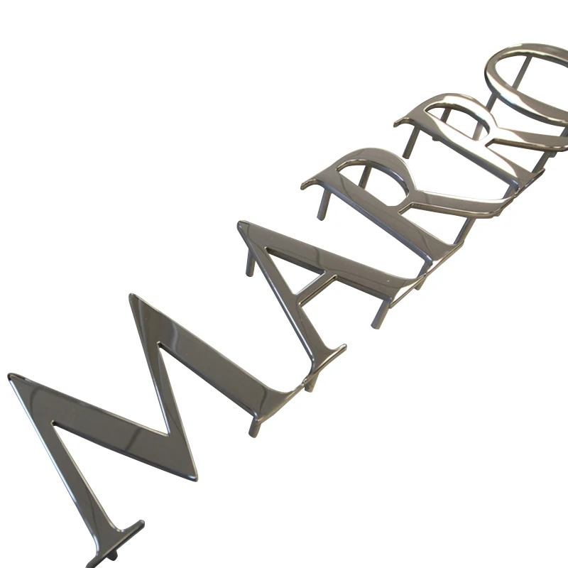 Customized company hotel image wall logo sign back luminous letter led logo sign