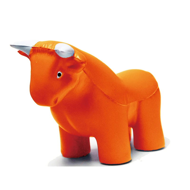 Custom logo PU anti stress bull stress ball Cow Custom Stress Ball