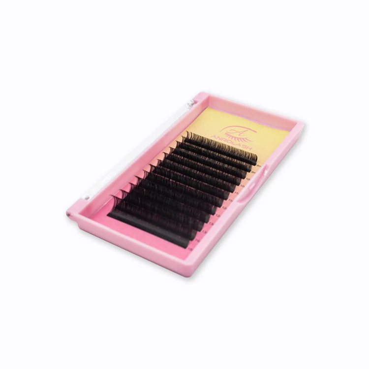 Anrolash Fanning Automatic Easy Fan Korean PBT Fibers Synthetic Eye Lashes 8-20mm Easy Fanning Eyelash Extensions