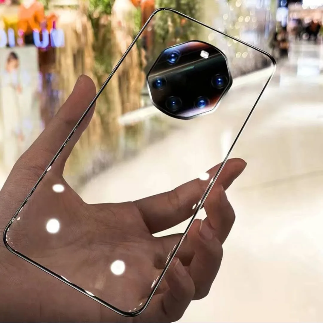 
Transparent acrylic bezel-less high-end MATE40RS transparent case shockproof phone case 
