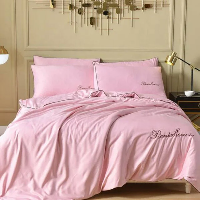 luxury 300 thread count dyed 100% bamboo viscose bed sheets fabric