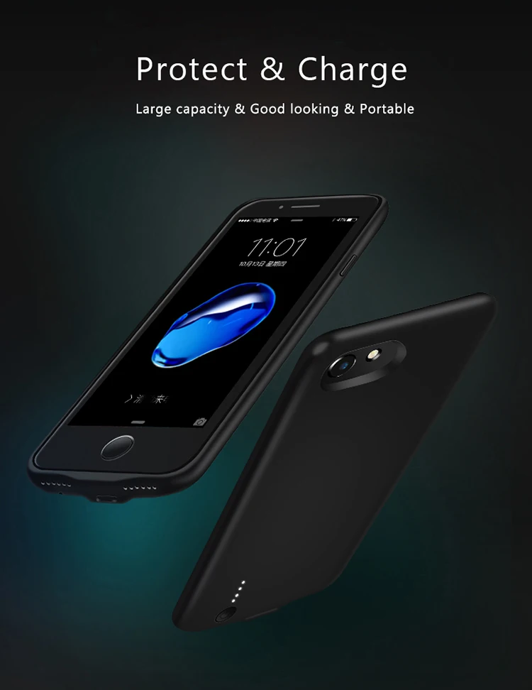 
2020 Hot Selling Phone Backup Battery Case for iPhone 7 Charger Case 