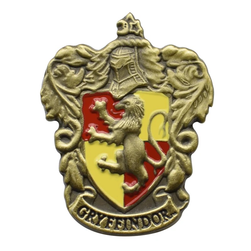 Art Craft Collection Harry Potter Hogwarts College House 3D Die cast lapel pin