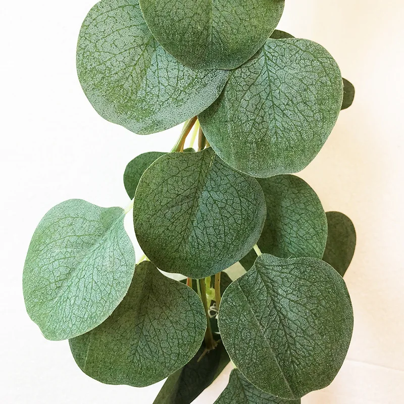 Faux Eucalyptus Garland Plant Artificial Vines Hanging Eucalyptus Leaves Greenery Garland for Wedding Backdrop Arch Wall